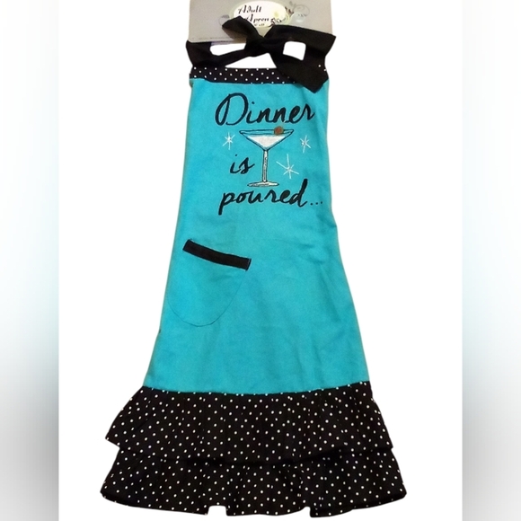 Adult Aprons -Cooking Aprons 30 X 30 Made In India W/100% Cotton, Embroidered... - Picture 5 of 12